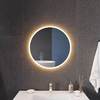 Anzzi 24in Dia. LED Front/Back Lighting Bathroom Mirror With Defogger BA-LMDFX018AL